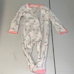 Cherry footed cotton pajamas